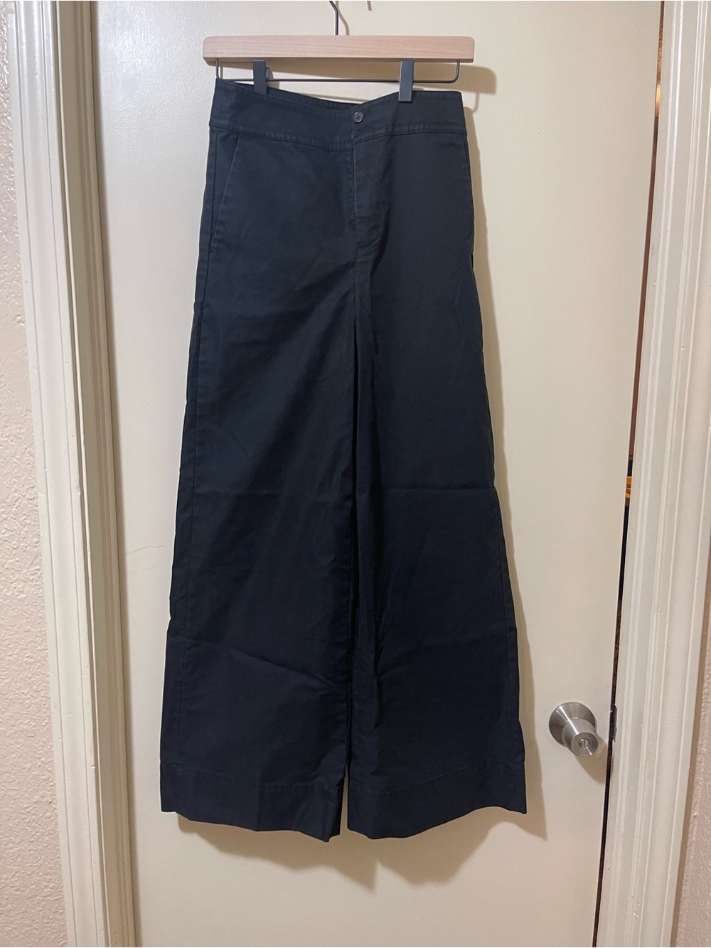 J Crew Wide Leg Black Trousers - High Waist Flow